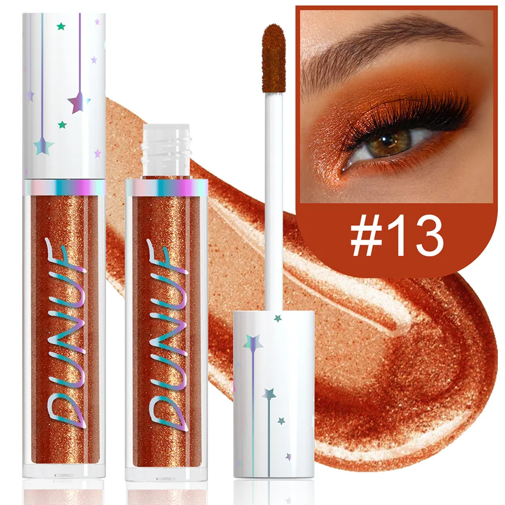 DUNUF 24 color liquid eye shadow Pearl lasting waterproof eye shadow 13