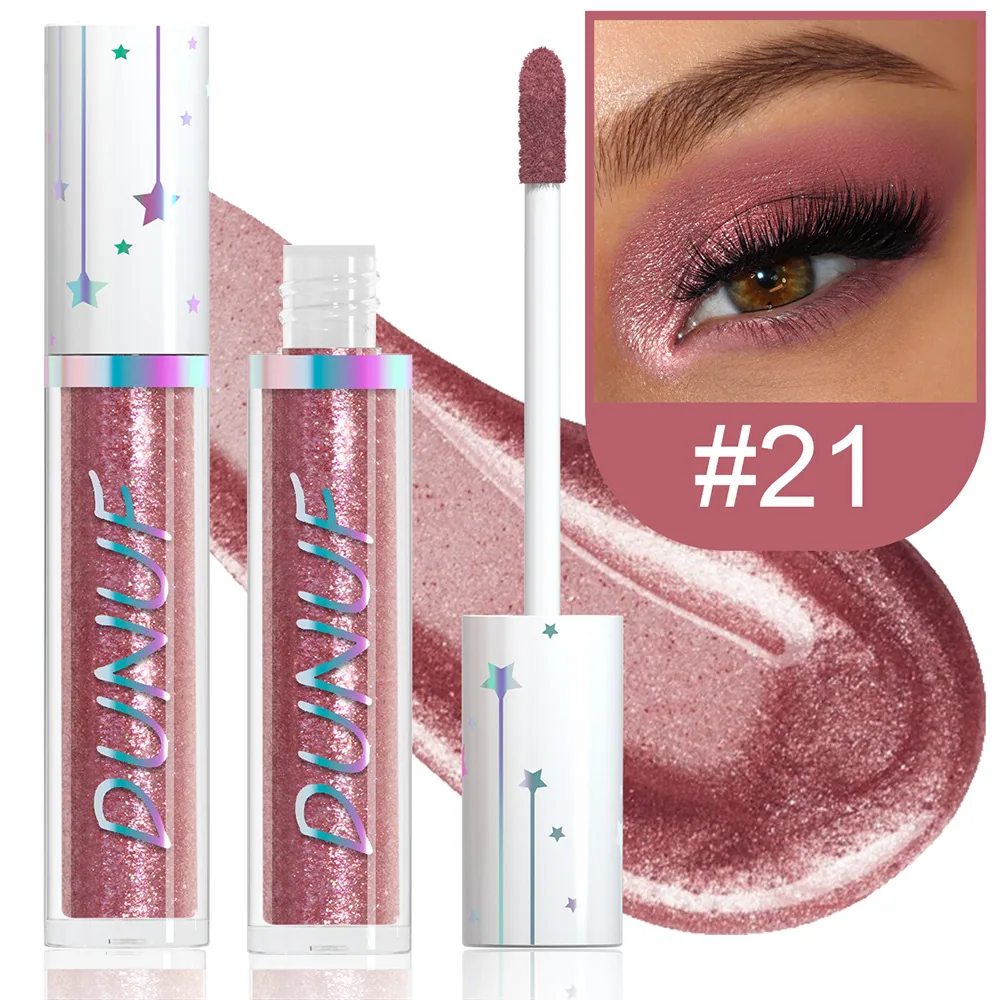 DUNUF 24 color liquid eye shadow Pearl lasting waterproof eye shadow 21