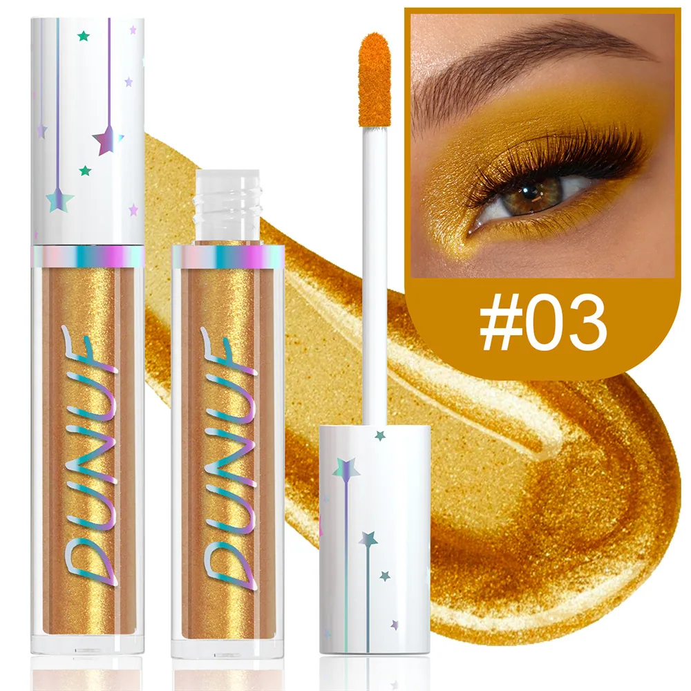 DUNUF 24 color liquid eye shadow Pearl lasting waterproof eye shadow 3