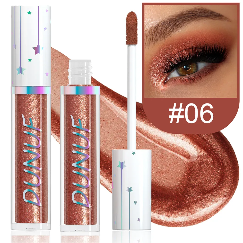 DUNUF 24 color liquid eye shadow Pearl lasting waterproof eye shadow 6