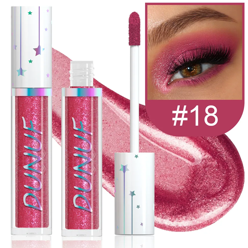 DUNUF 24 color liquid eye shadow Pearl lasting waterproof eye shadow 18
