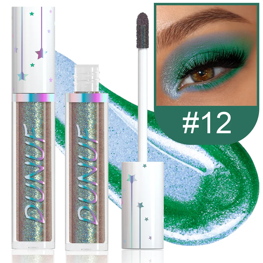 DUNUF 24 color liquid eye shadow Pearl lasting waterproof eye shadow 12