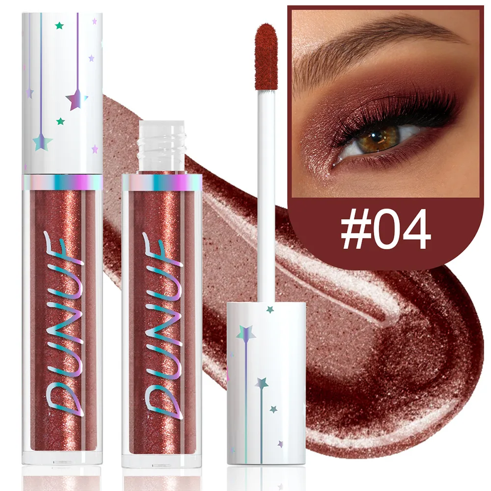 DUNUF 24 color liquid eye shadow Pearl lasting waterproof eye shadow 4