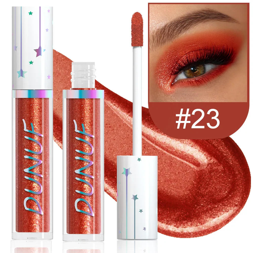 DUNUF 24 color liquid eye shadow Pearl lasting waterproof eye shadow 23