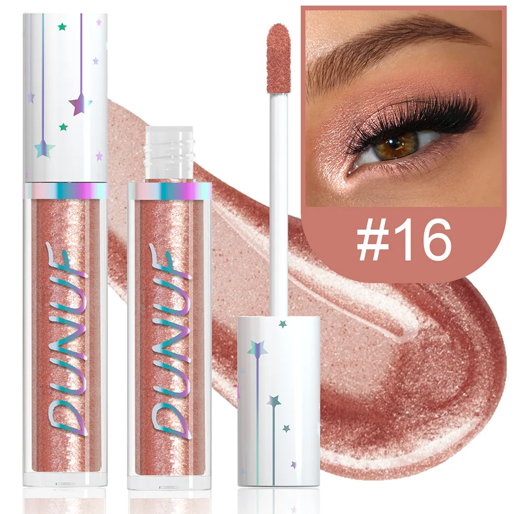 DUNUF 24 color liquid eye shadow Pearl lasting waterproof eye shadow 16