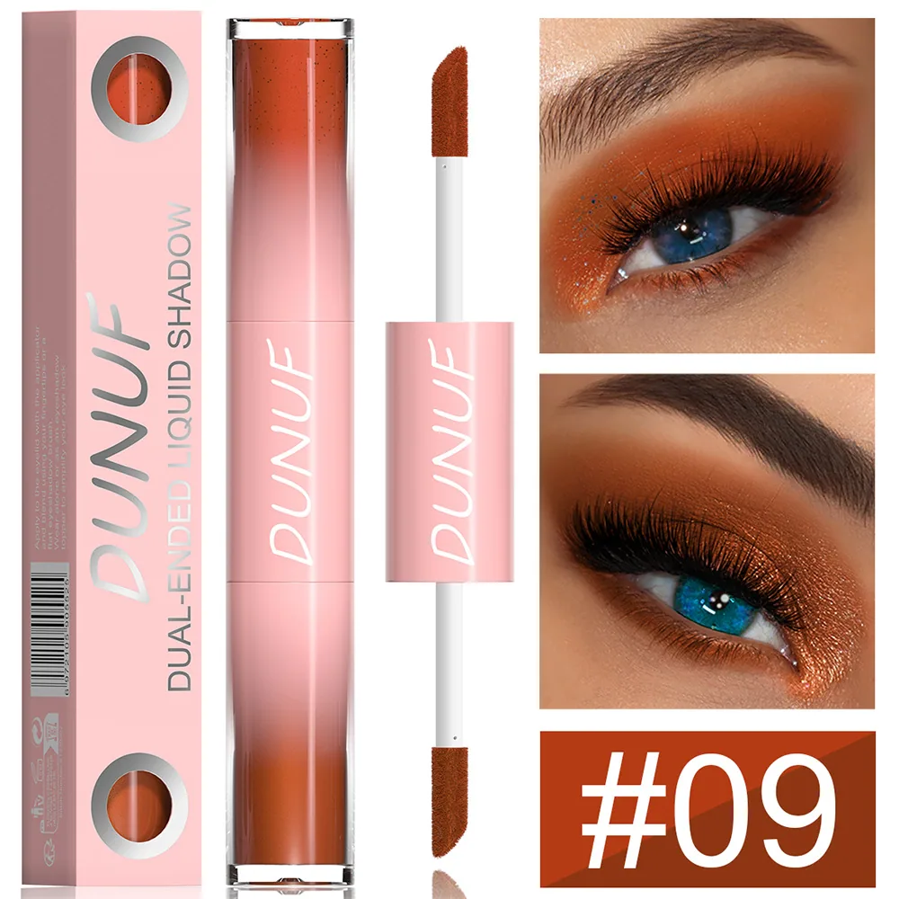 DUNUF double head water durable pearl bright film eye shadow for foreign trade 9