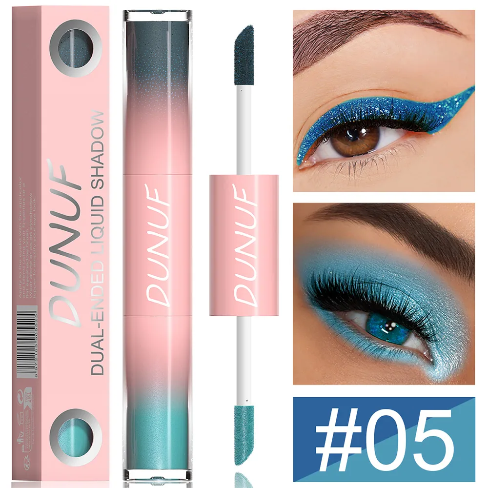 DUNUF double head water durable pearl bright film eye shadow for foreign trade 5