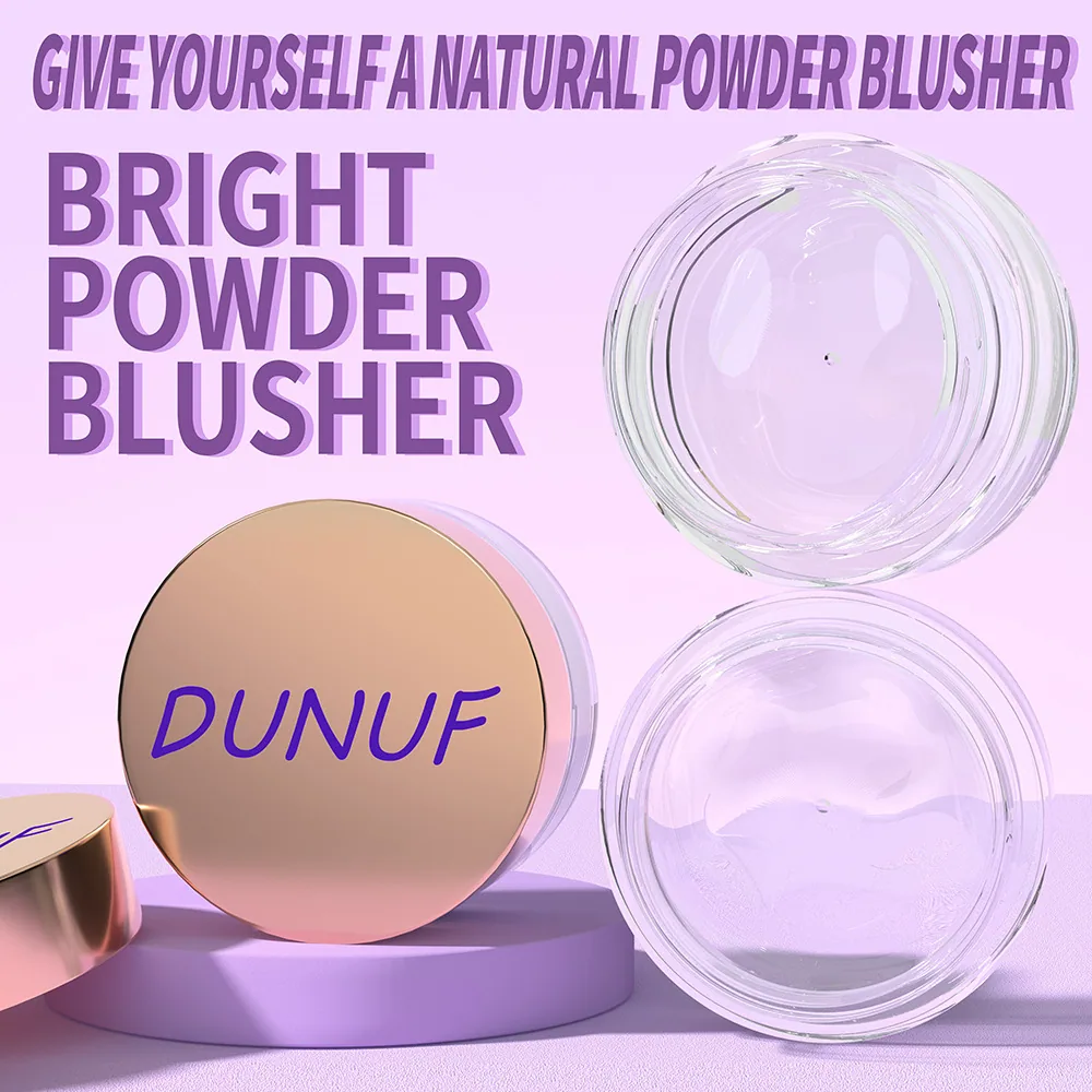 DUNUF transparent gel glass color change powder blusher liquid for foreign trade 3