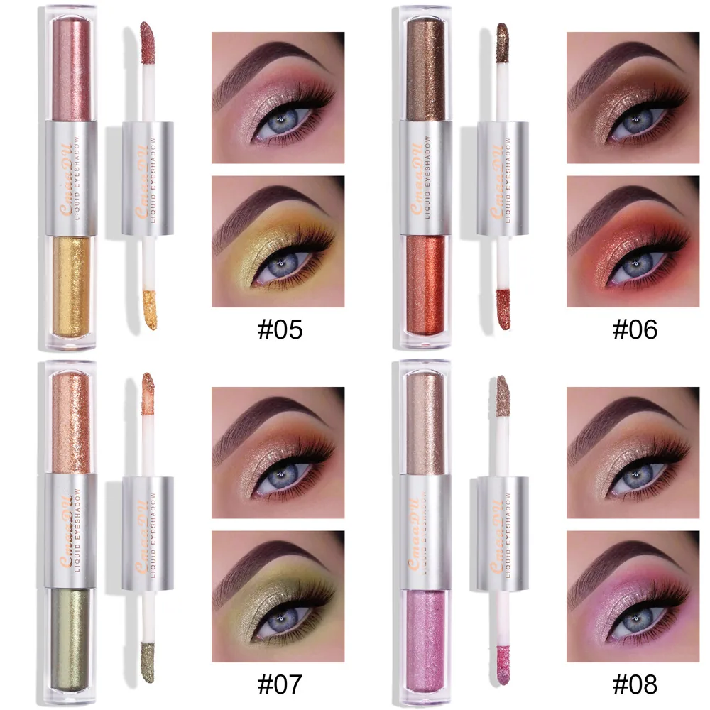 Special supply for foreign trade: CmaaDu 16 color 8 piece pearl gloss water eye shadow 7