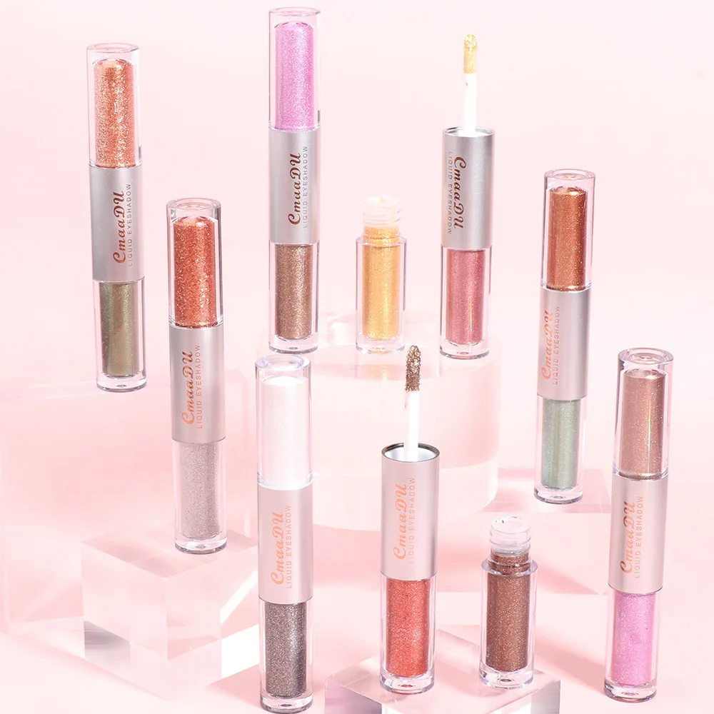 Special supply for foreign trade: CmaaDu 16 color 8 piece pearl gloss water eye shadow 9