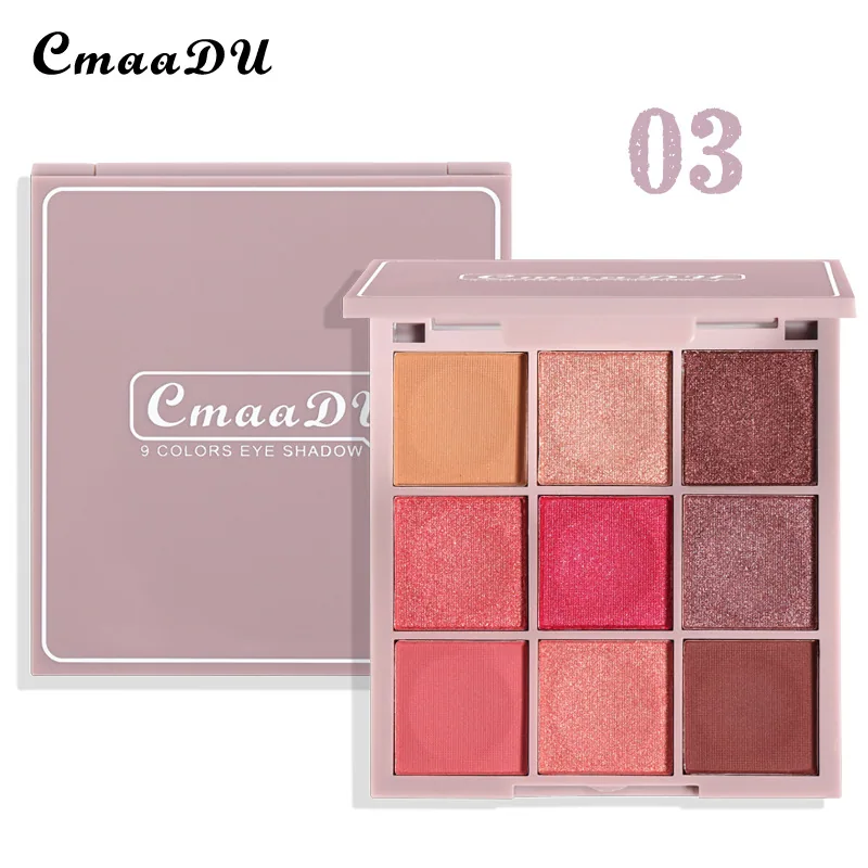 CmaaDU 9-color keyboard fingertip eye shadow disk 3