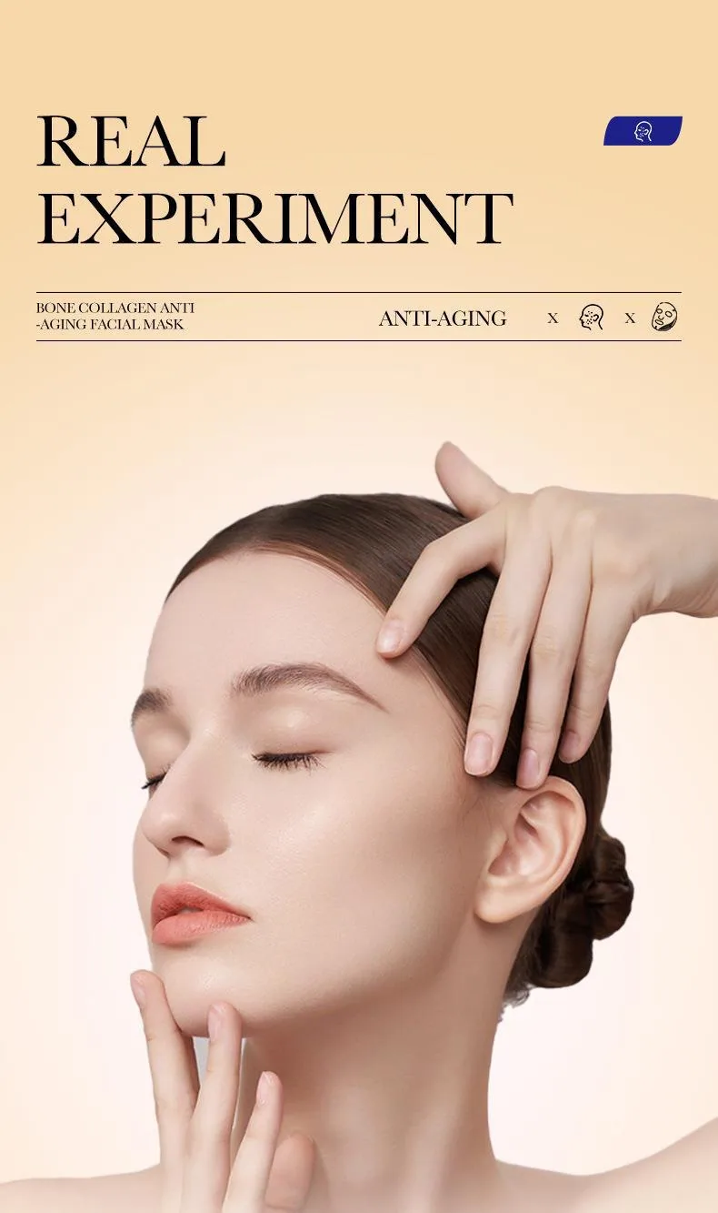 SADOER collagen anti-wrinkle facial mask sachet detail close-up, moisturizing brightening facialmask for cross-border foreign