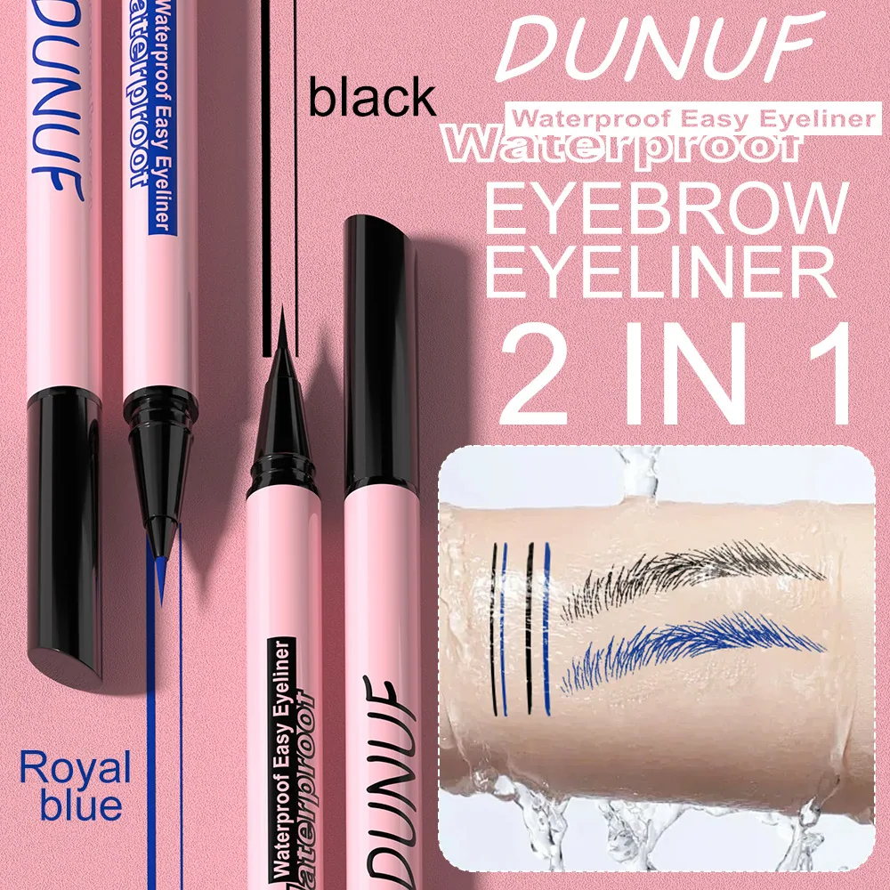 DUNUF durable waterproof liquid eyeliner liquid pen stain proof, sweat proof and quick drying 13