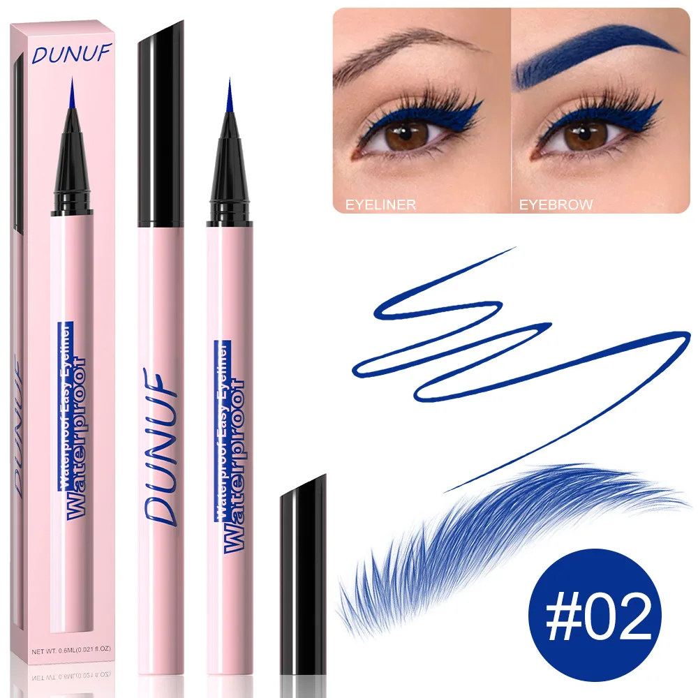 DUNUF durable waterproof liquid eyeliner liquid pen stain proof, sweat proof and quick drying 3