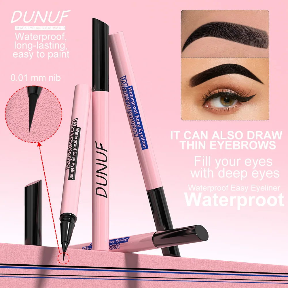 DUNUF durable waterproof liquid eyeliner liquid pen stain proof, sweat proof and quick drying 7