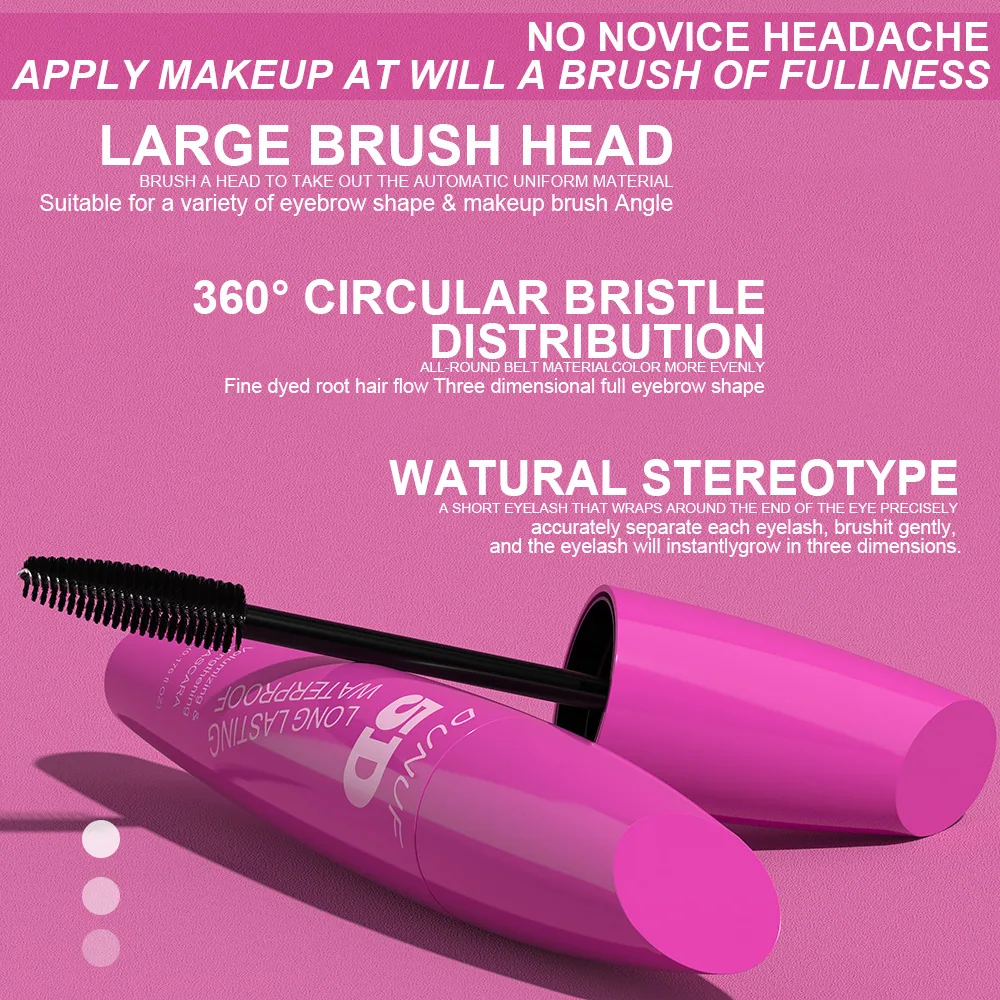 DUNUF 5D durable waterproof thick slender eye black is not easy to get dizzy and curly 8