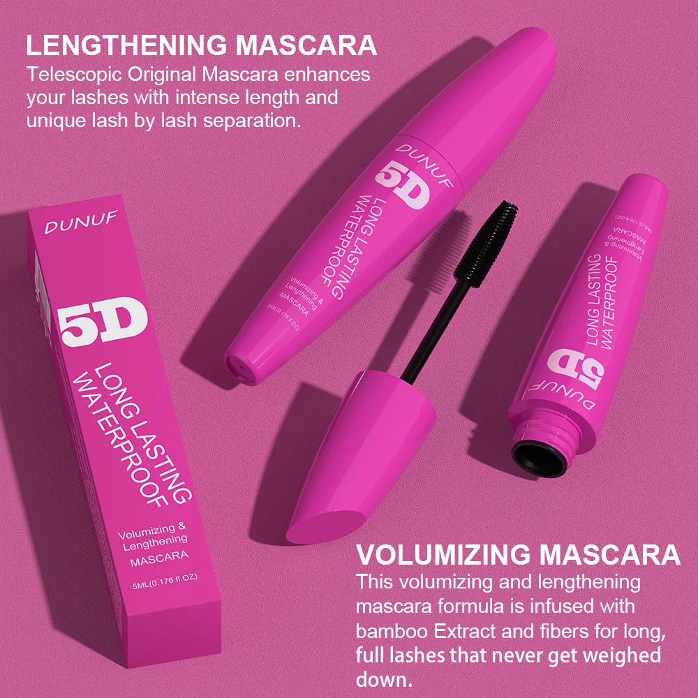 DUNUF 5D durable waterproof thick slender eye black is not easy to get dizzy and curly 18