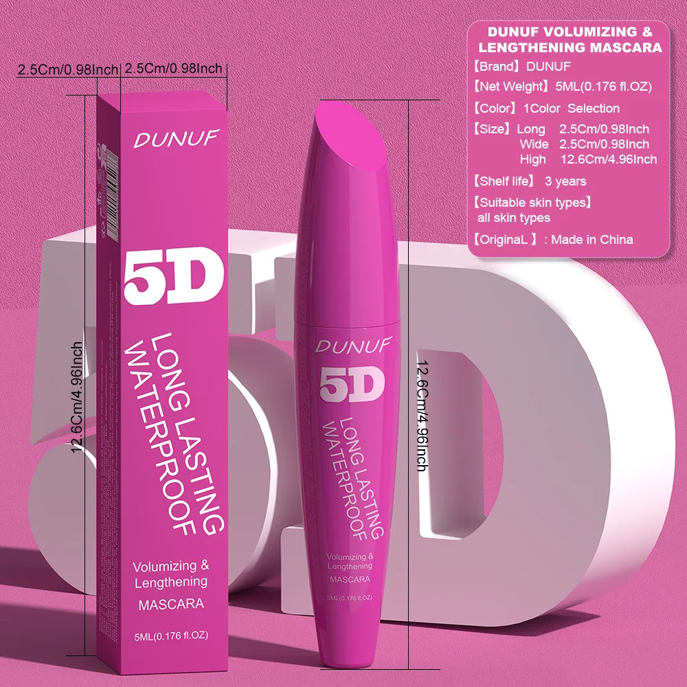 DUNUF 5D durable waterproof thick slender eye black is not easy to get dizzy and curly 9