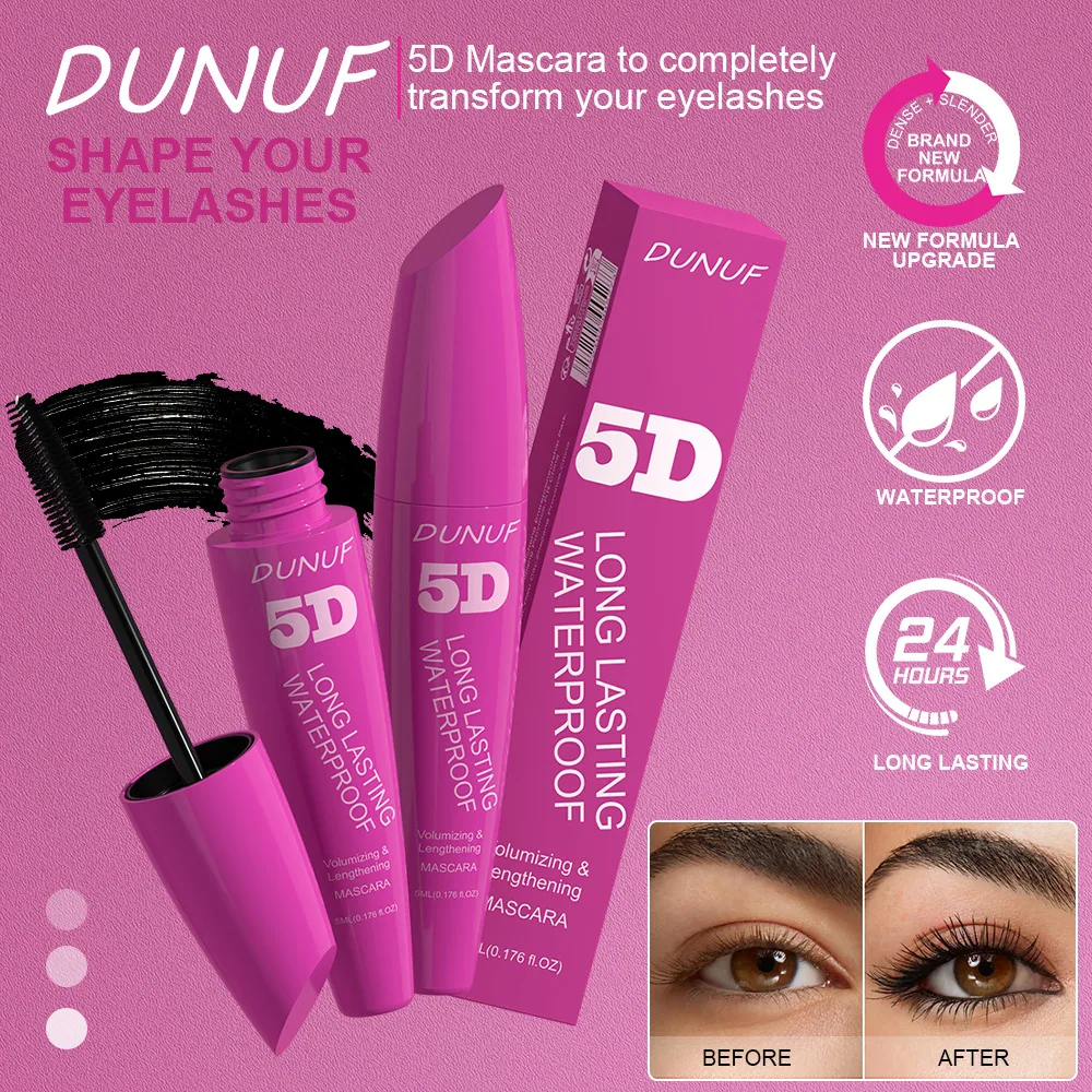 DUNUF 5D durable waterproof thick slender eye black is not easy to get dizzy and curly 5