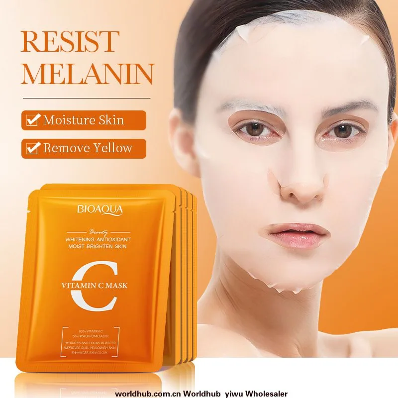 Facial Mask BIOAOUA VC Antioxidant Whitening Mask Facial Mask Hydrating and Moisturizing Spring and Summer Crossover