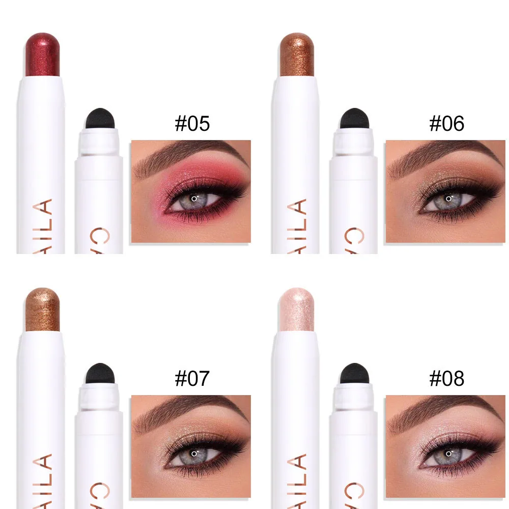 CAKAILA 12 piece waterproof eye shadow stick 8