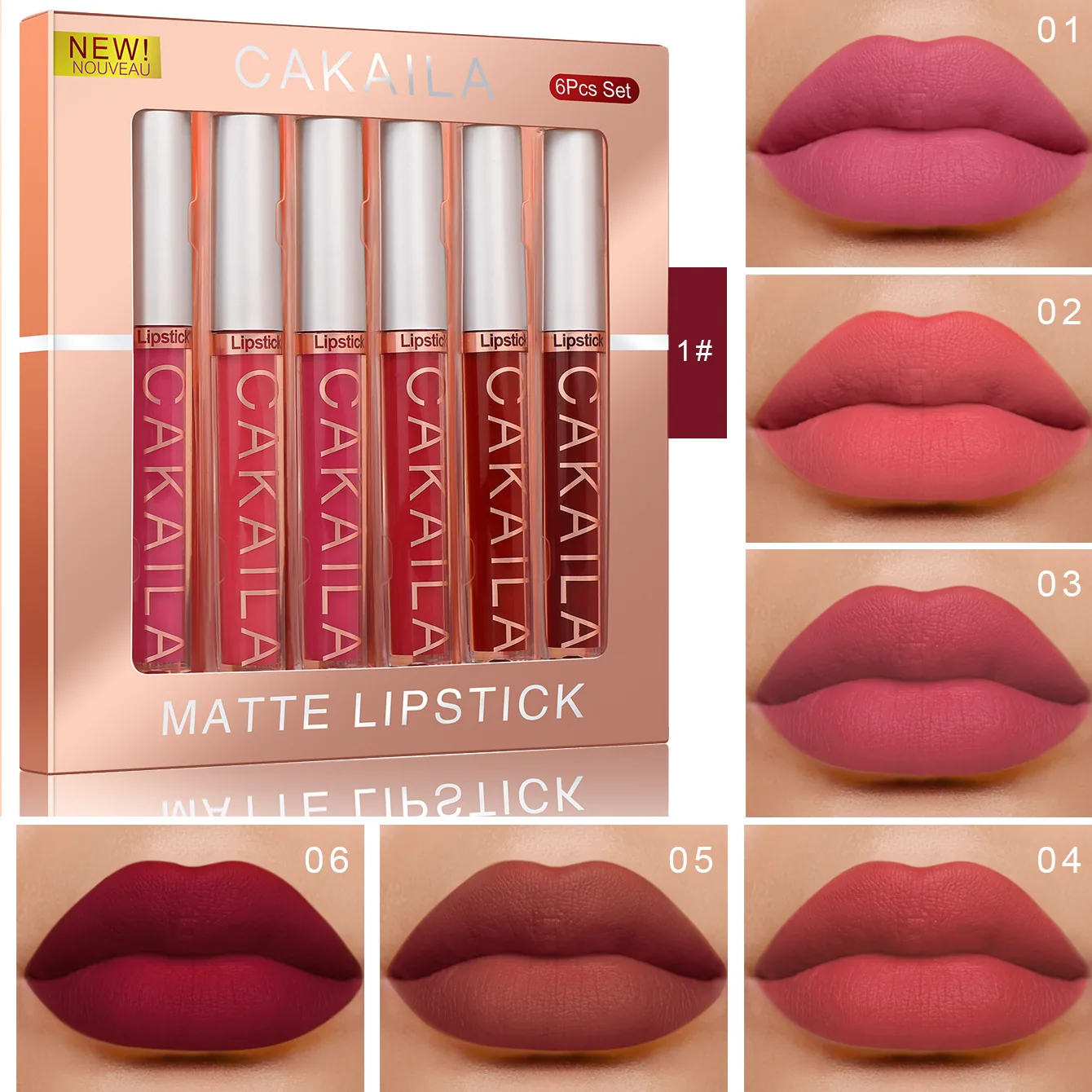 CAKAILA 6-pack Lip Gloss
