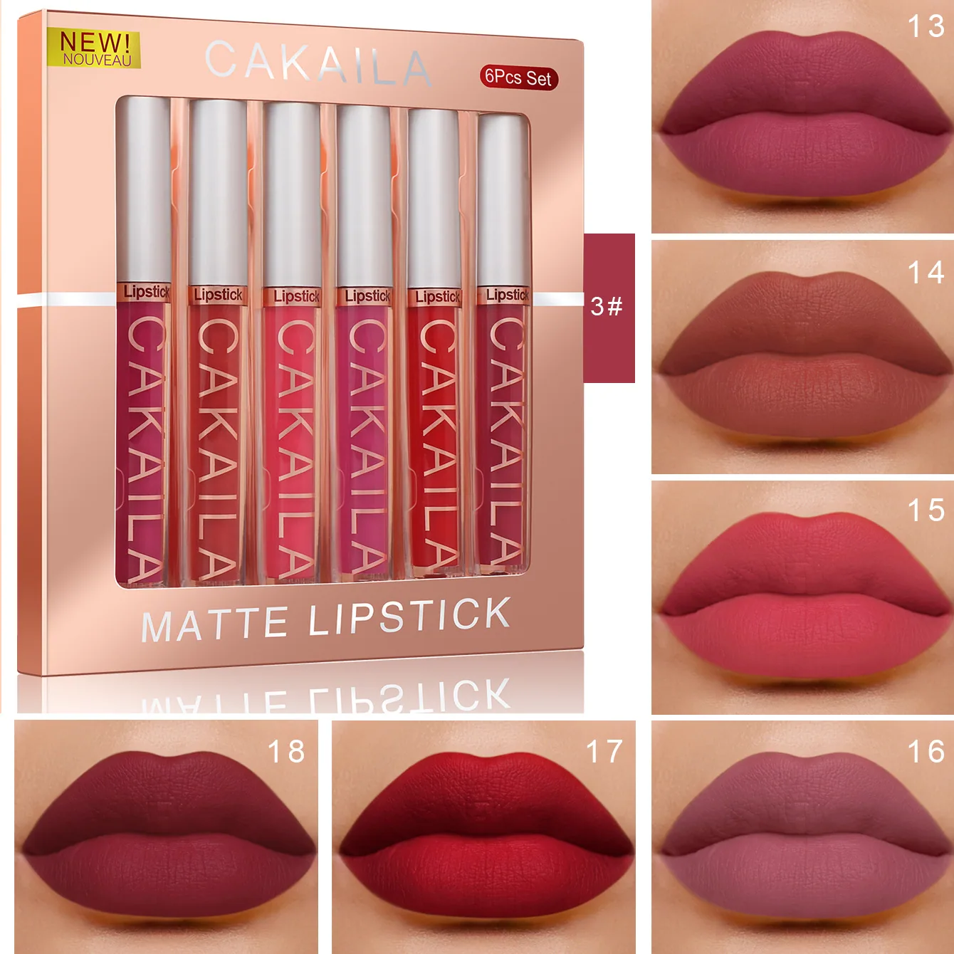 CAKAILA 6-pack Lip Gloss 3