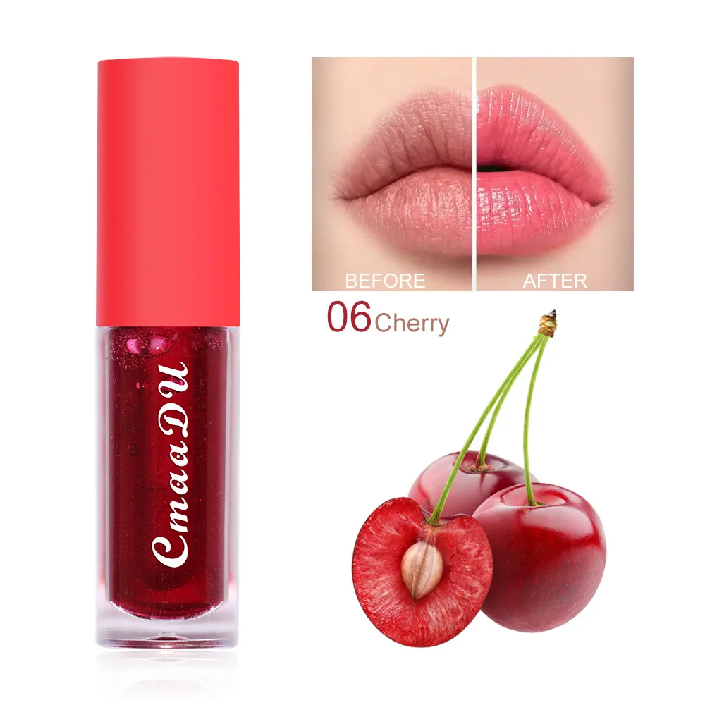 CmaaDu 6-color fruit flavored color changing lip gloss 6