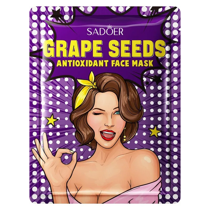 Close-up of SADOER avocado plant extract goddess mask texture and moisturizing essence detail