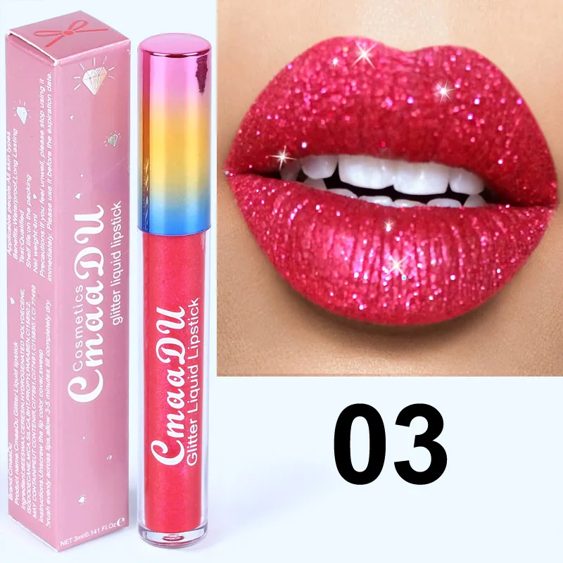 CmaaDu Diamond Illusion Shining Lip Gloss Lipstick 3