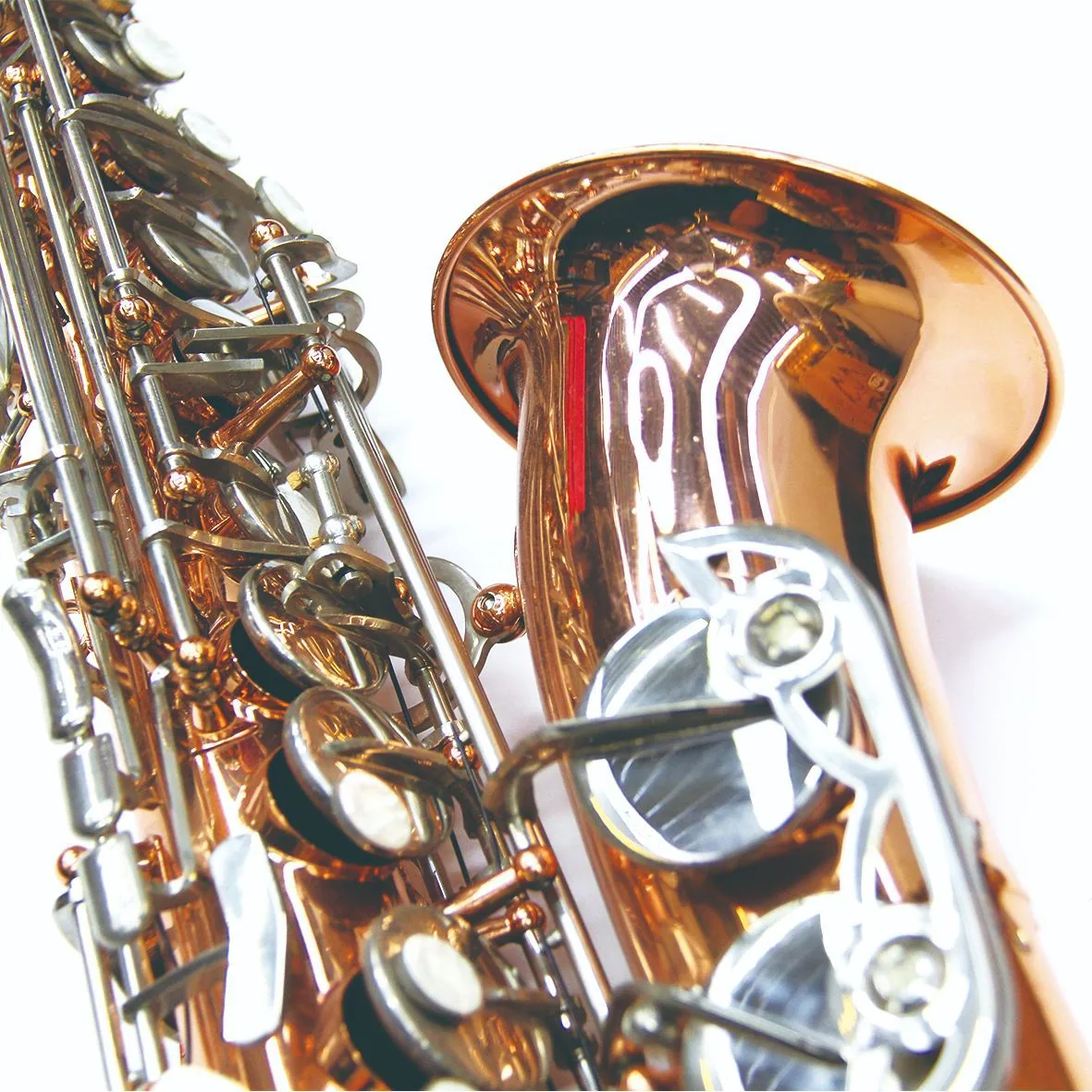 Rose gold E-tone alto saxophone brass tube saxophone instrument beginner adult exam performance 3