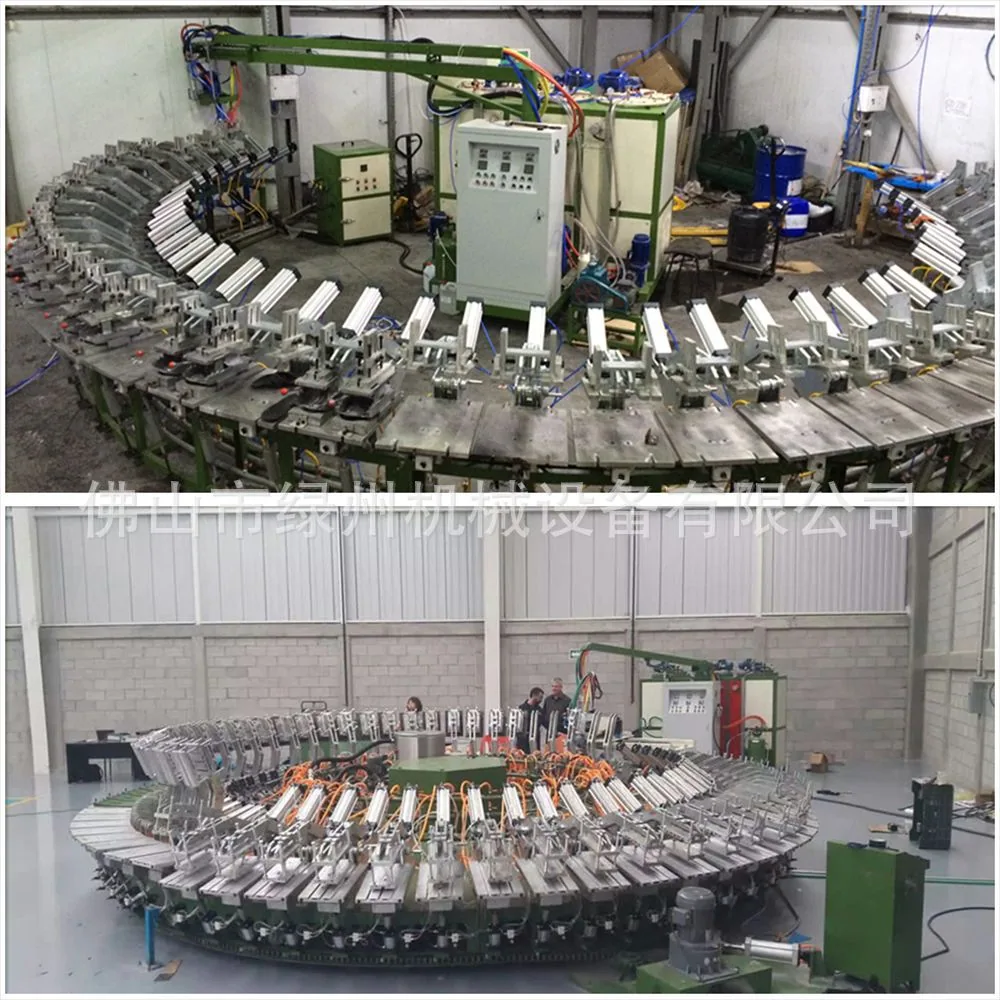 Non standard polyurethane safety shoe production line, PU sole casting and molding assembly line, labor protection shoe making m 4