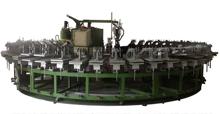 Non standard polyurethane safety shoe production line, PU sole casting and molding assembly line, labor protection shoe making m 2