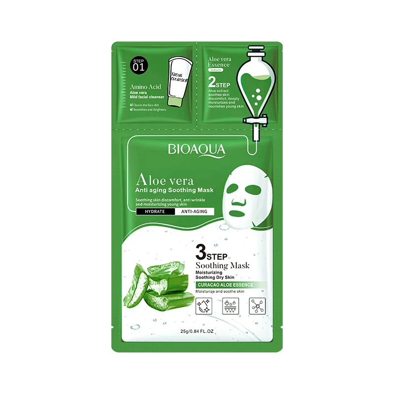 BIOAOUA Collagen Three-part Facial Mask Hydrating and moisturizing, cleansing, cross-border foreign trade 3