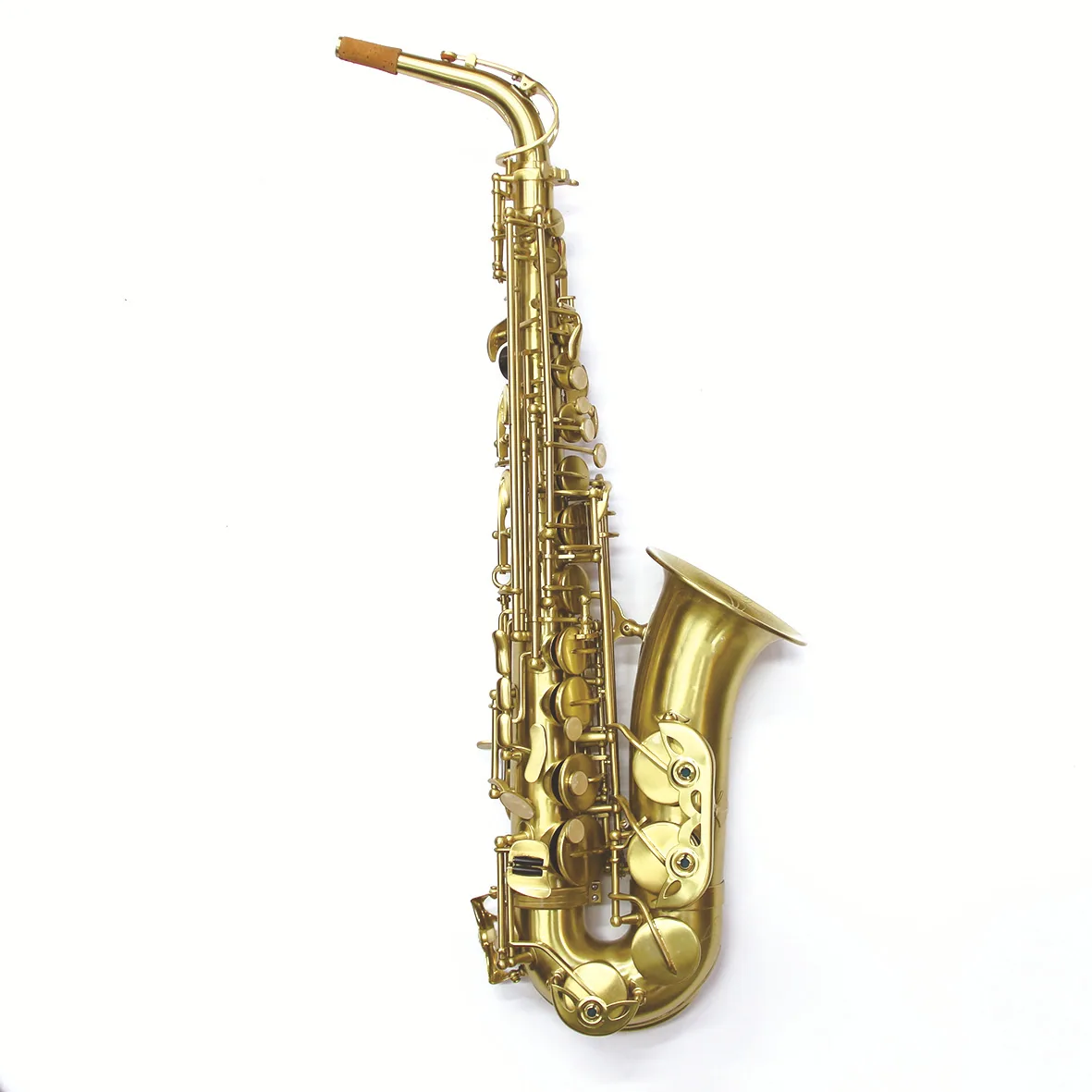 Matte gold reduced E-key alto saxophone brass body saxophone beginner adult exam performance
