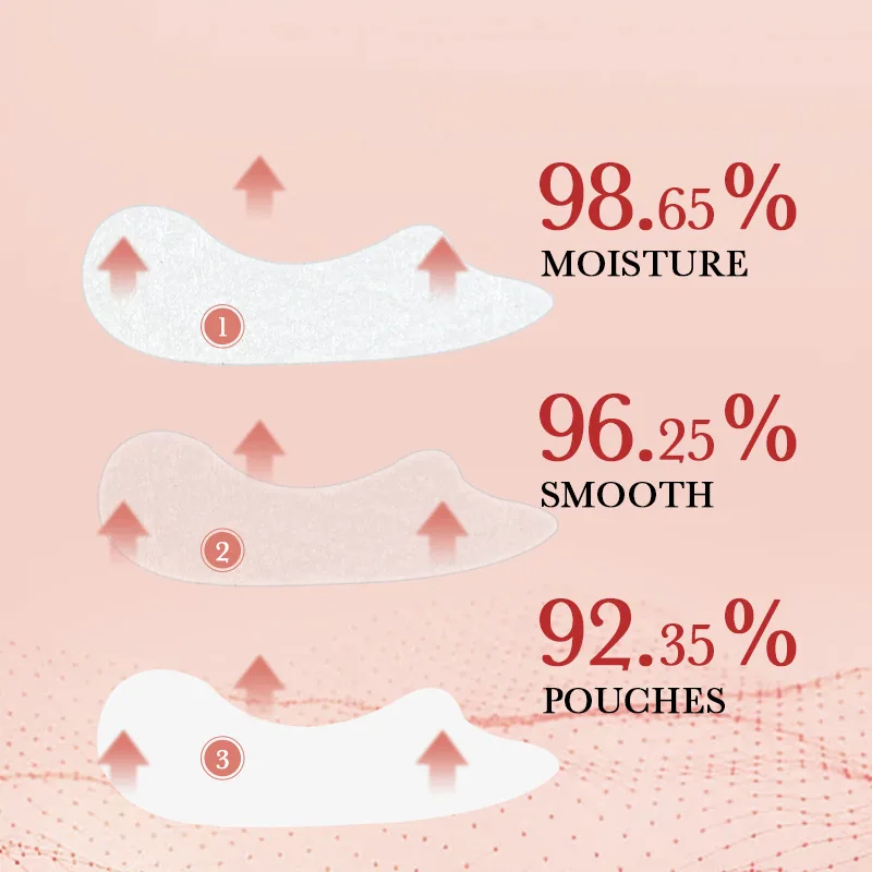 SADOER collagen gel nasolabial fold removal stickers close-up showing gel patch texture for fine lines at mouth corners