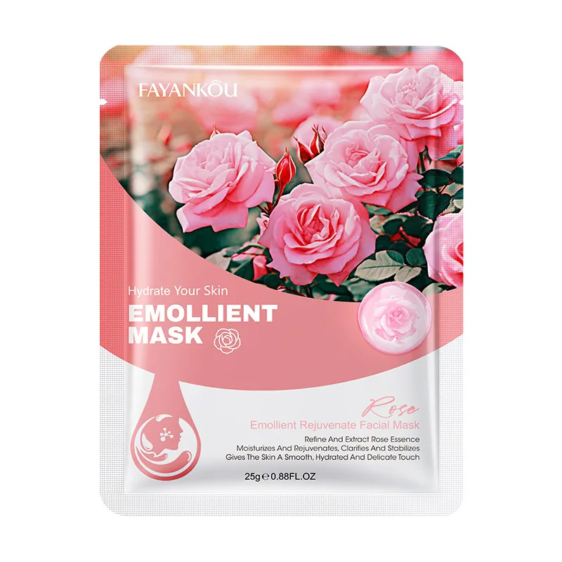 Facial mask FAYANKOU Rose Emollient Mask Facial mask Flower and fruit essence cross-border foreign trade