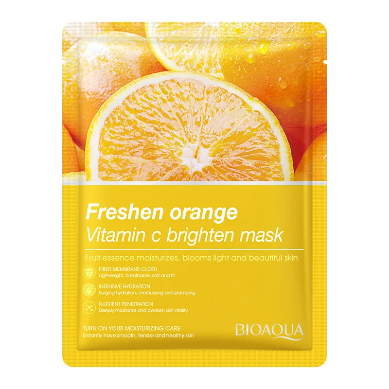 Full English BIOAQUA Plant Fruit Mask Hydrating and moisturizing facial skin care foreign trade cross-border wholesale 3