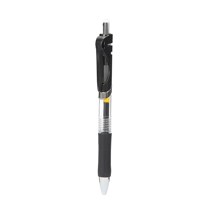Wholesale Press Water Pen Black Student Learning Stationery Neutral Pen 0.5 Bullet Head Press Pen K35 Red Spring Pen