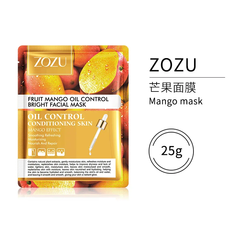 Full English ZOZU Fruit Flavor Mask Moisturizing Moisturizing Moisturizing Moisturizing Skin Care Products Fruit mask Cross-bord 4