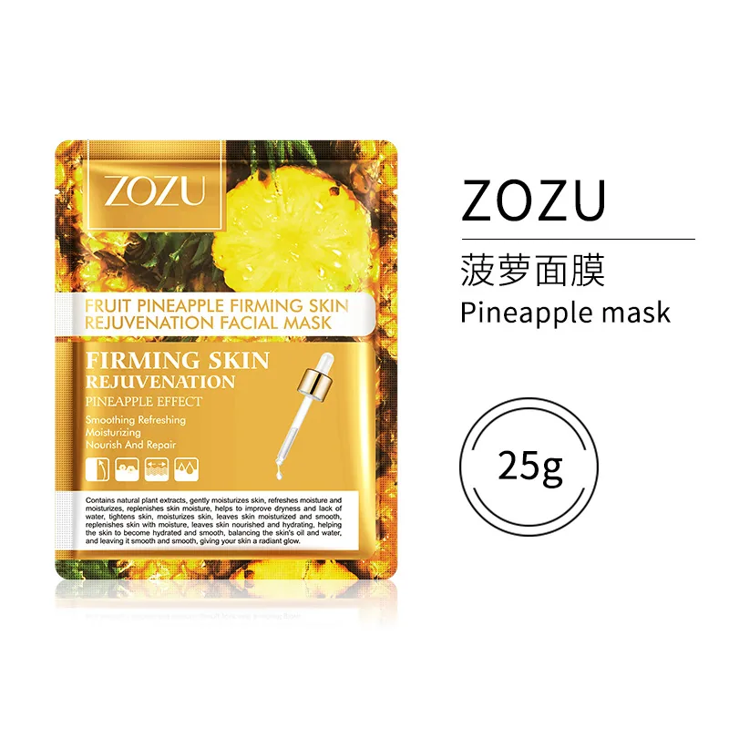 Full English ZOZU Fruit Flavor Mask Moisturizing Moisturizing Moisturizing Moisturizing Skin Care Products Fruit mask Cross-bord 5