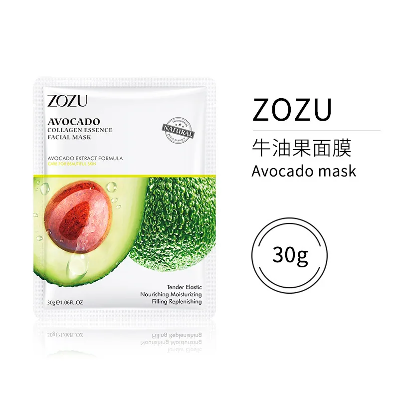 Full English ZOZU Fruit Flavor Mask Moisturizing Moisturizing Moisturizing Moisturizing Skin Care Products Fruit mask Cross-bord 9