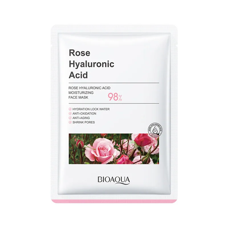 BIOAOU Rose Hyaluronic Acid VE Mask Mask Hydrating and Moisturizing Skin Cross Border Skincare Products Wholesale 2