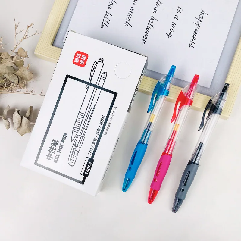 Creative exclamation mark press ballpoint pen neutral pen student exam office pen bullet core neutral pen 4