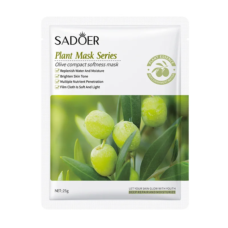 Full English SADOER Vitamin C Olive Mask Plant Essence Facial mask Moisturizing cross-border foreign trade 3