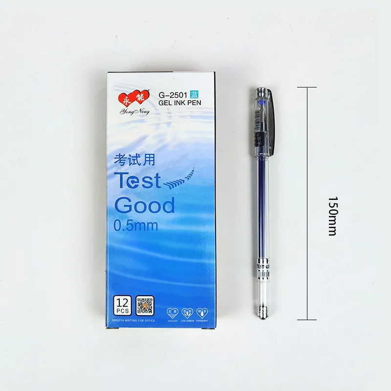 Yongneng 2501 black needle tube neutral pen, high aesthetic value, large capacity, student office water pen, customized stati