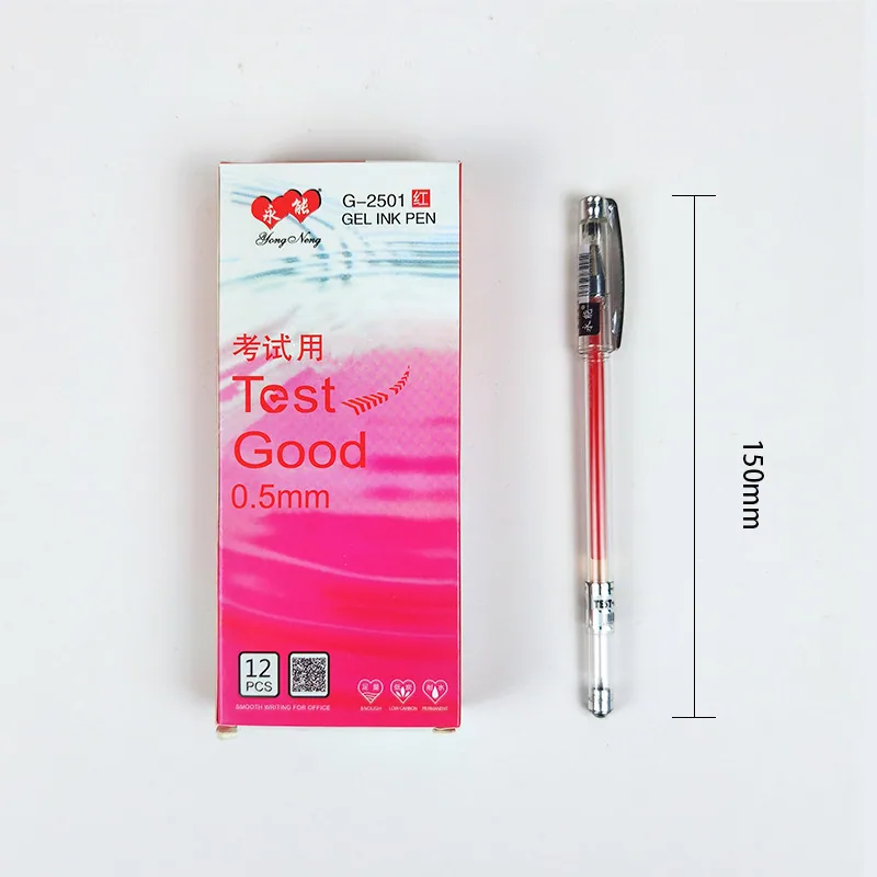 Yongneng 2501 black needle tube neutral pen, high aesthetic value, large capacity, student office water pen, customized statione 3