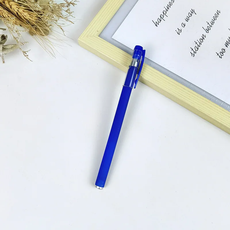 GP380 Matte Carbon Neutral Pen Black 0.5mm Plastic Business Office Signature Pen Student Exam Pen Manufacturer 2