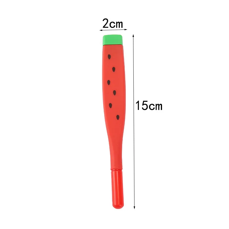 Cartoon Creative Neutral Pen Soft Rubber Cute Watermelon Shaped Neutral Pen Primary School Student Gift Learning Stationery Whol 5