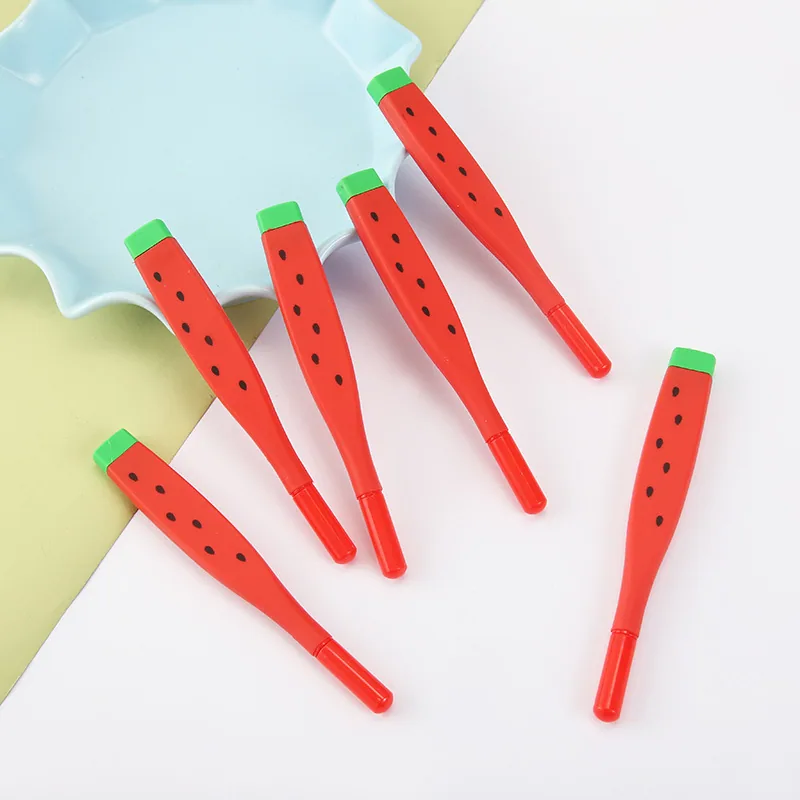 Cartoon Creative Neutral Pen Soft Rubber Cute Watermelon Shaped Neutral Pen Primary School Student Gift Learning Stationery Whol 11